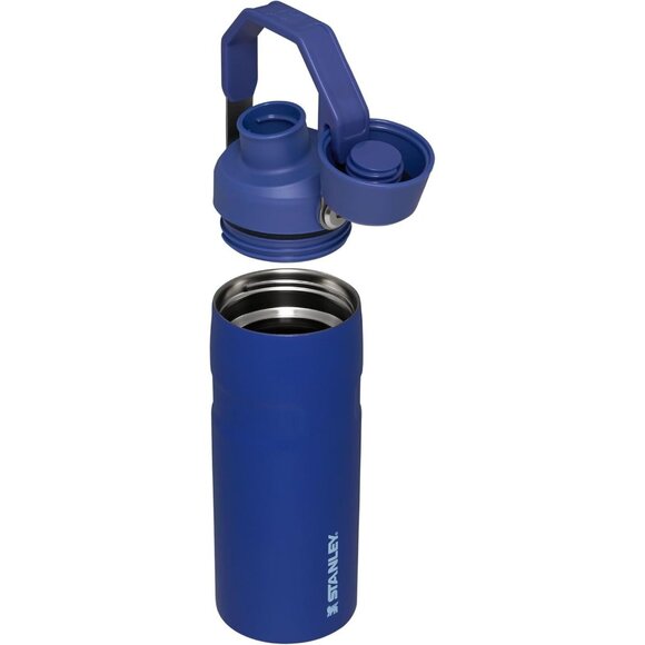 Stanley IceFlow Stainless Steel  Water Bottle Angled Spout Travel Sports Blue - Picture 3 of 12